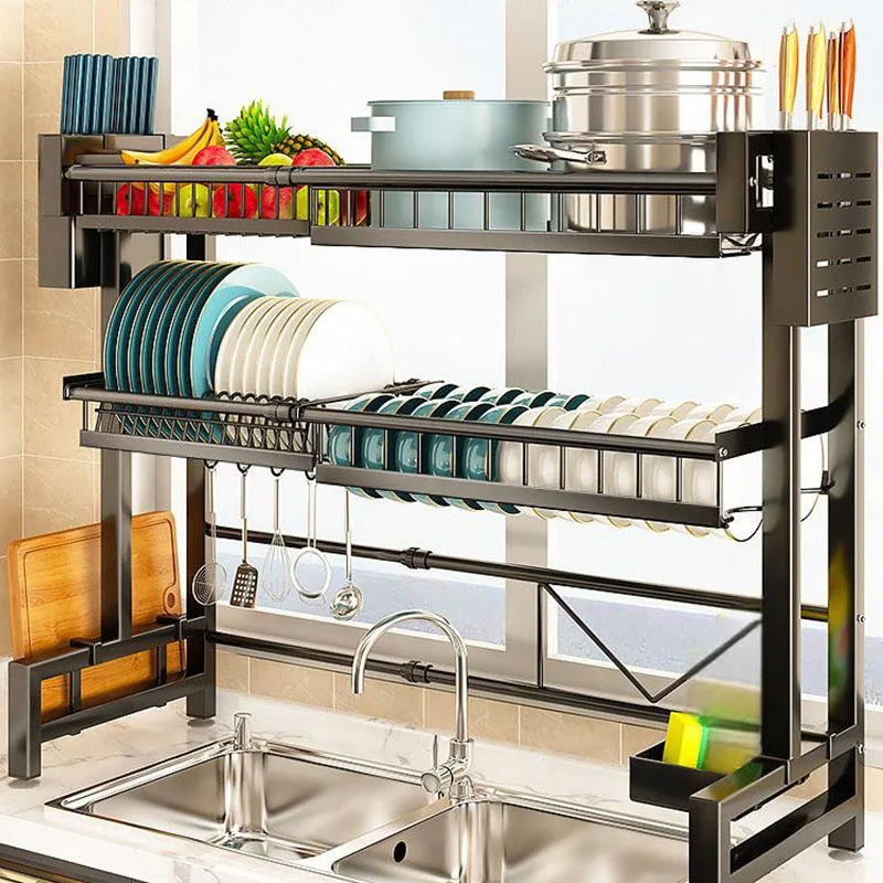 countertop drain rack kitchen organizer