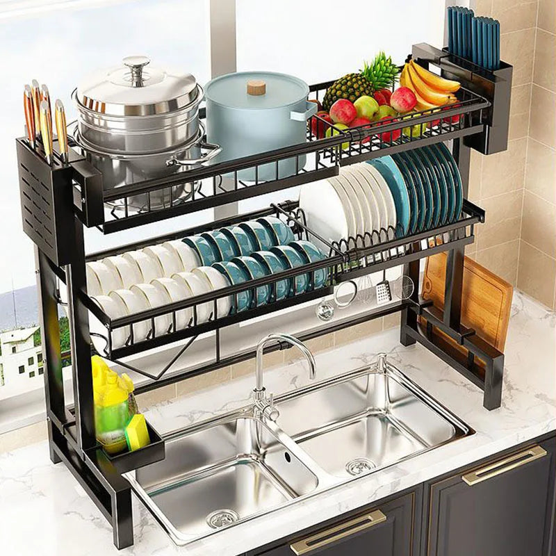 countertop drain rack kitchen organizer